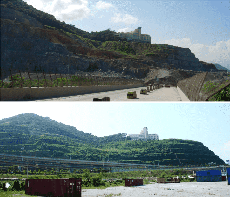 深圳市東部沿海高速公路-蓮塘至鹽田段梧桐山道立交路塹邊坡地質(zhì)災害治理工程勘查、設計