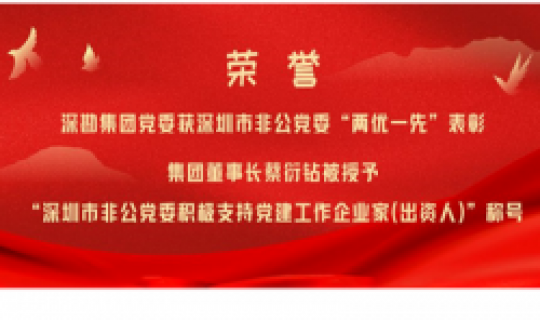 深勘集團(tuán)黨委獲深圳市非公黨委“兩優(yōu)一先”表彰，集團(tuán)董事長蔡衍鉆被授予“深圳市非公黨委積極支持黨建工作企業(yè)家（出資人）”稱號(hào)